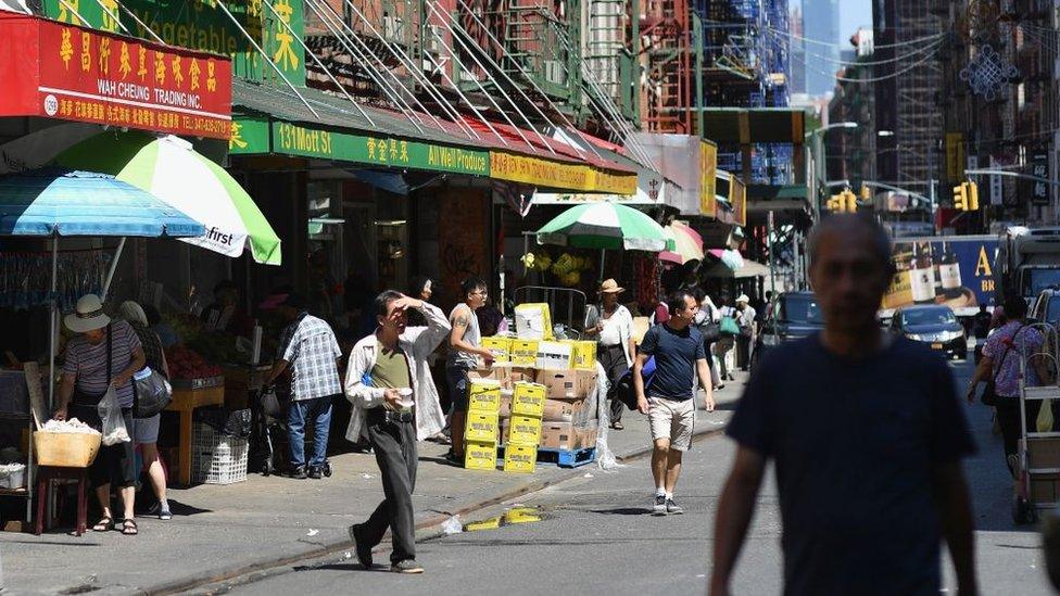 Chinatown in lower Manhatten