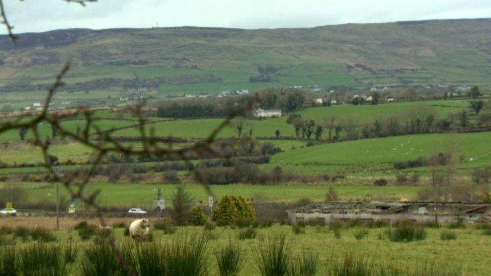 Hills near the Irish border