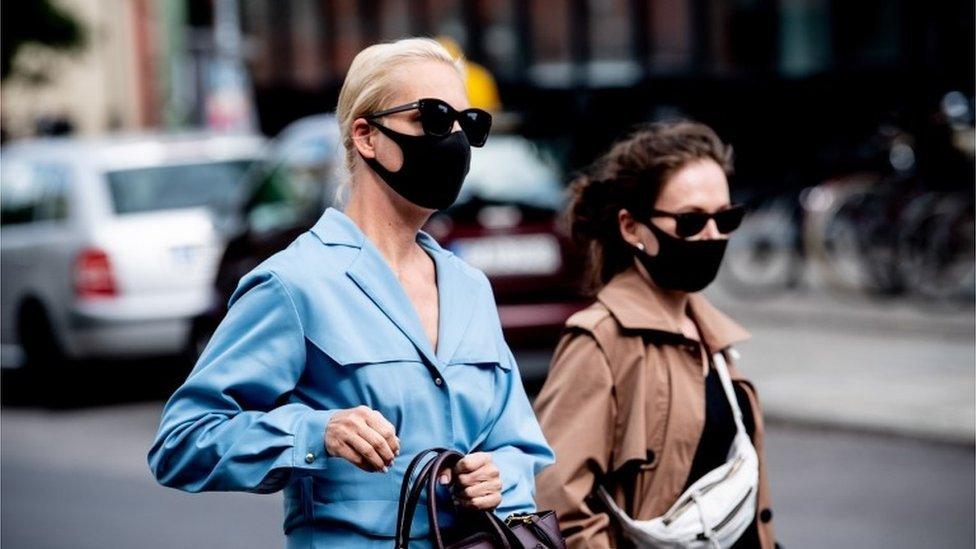 Yulia Navalny arrives at the Charite hospital in Berlin where her husband Alexei is being treated, 24 August 2020