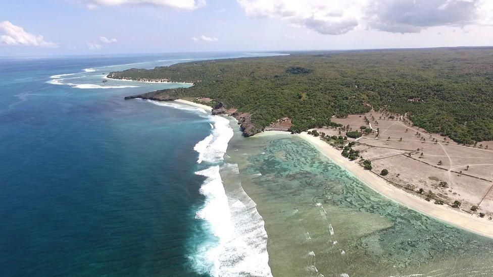 Rote Island coastline