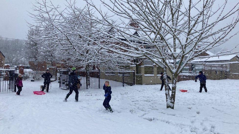 snowball fight