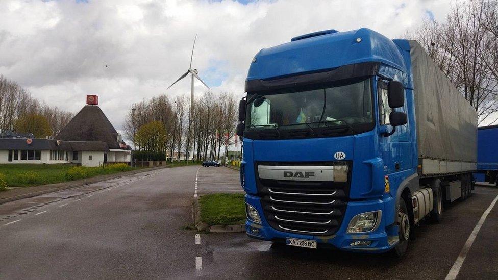 Lorry with beer