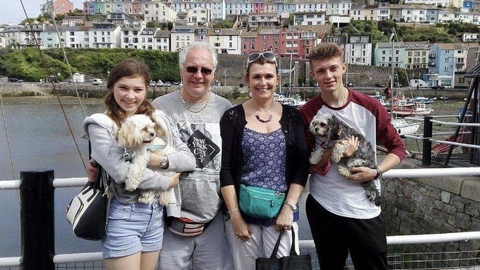 Abi, Paul, Jane and David Hutchinson