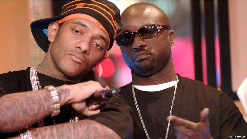 Prodigy (l) with bandmate Havoc