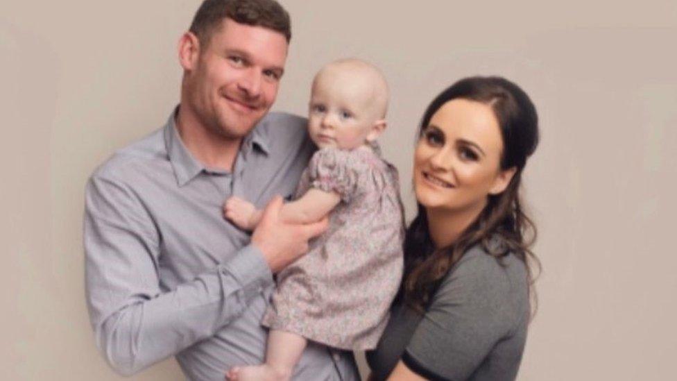 Richard Jordan with partner Carol King and daughter Quinn