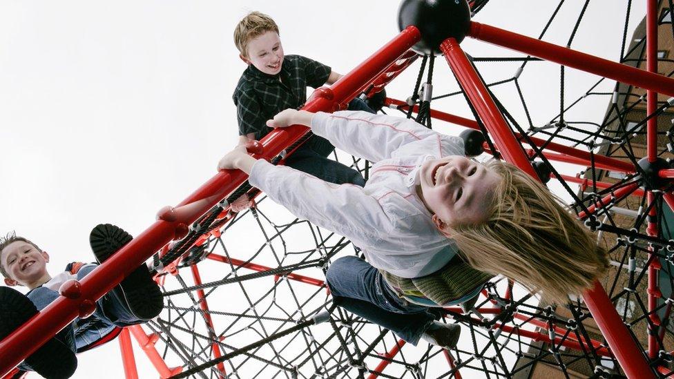 Children in a playground