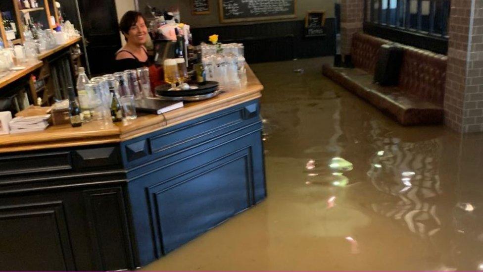 Water in the Ribchester Arms