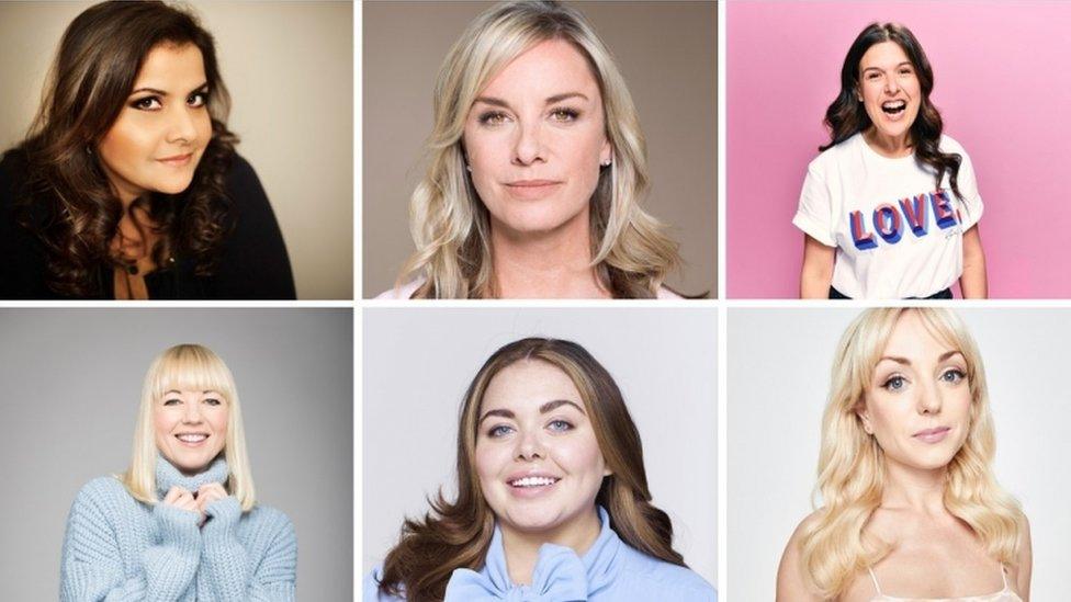 Nina Wadia, Tamzin Outhwaite and Rosie Jones, Sara Cox, Scarlett Moffatt and Helen George are all taking part in this year's Comic Opera for Red Nose Day.