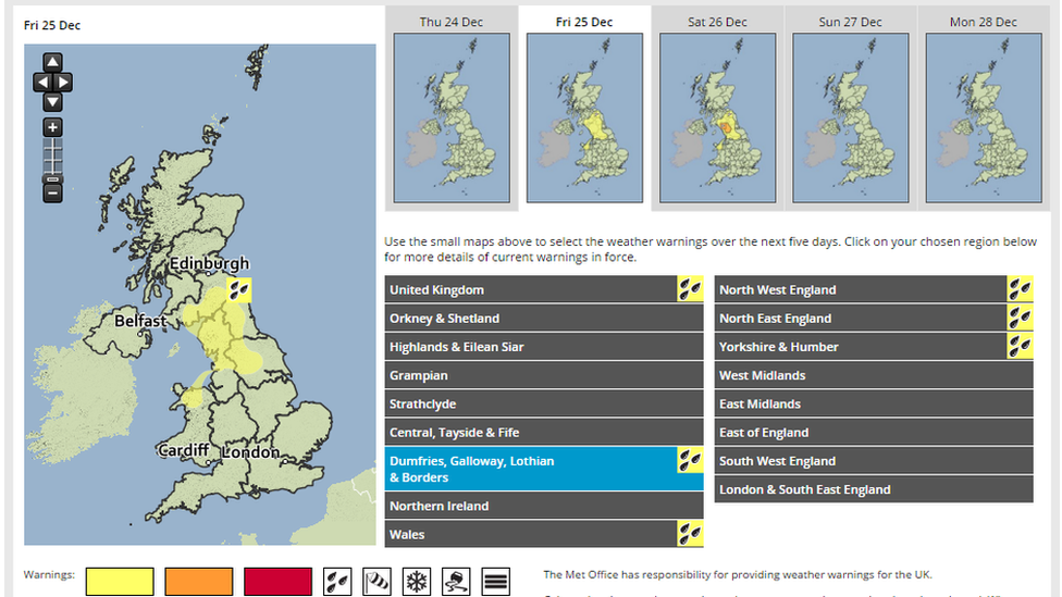 Weather warning