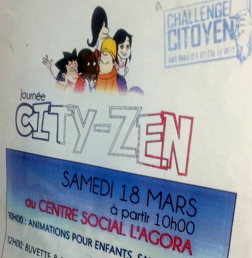 Citizen Challenge poster in La Busserine