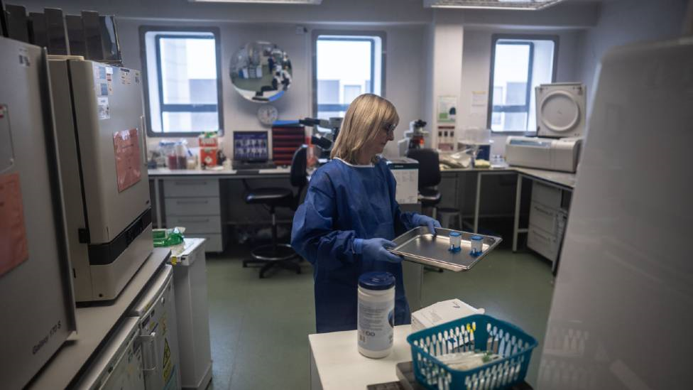 Laboratory at Russells Hall Hospital, Dudley