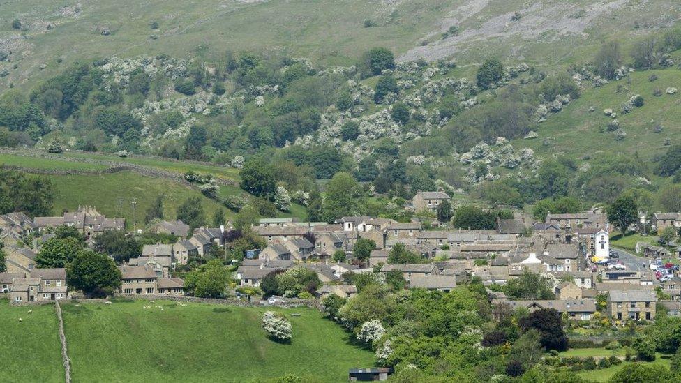 Reeth, North Yorkshire in summer