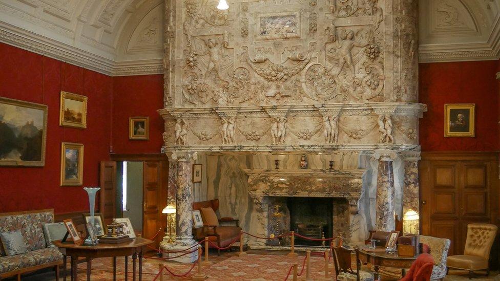 Fireplace at Cragside