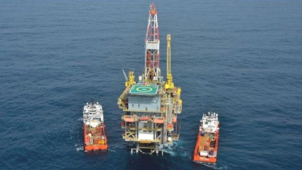 Platform in Peregrino field off Brazil