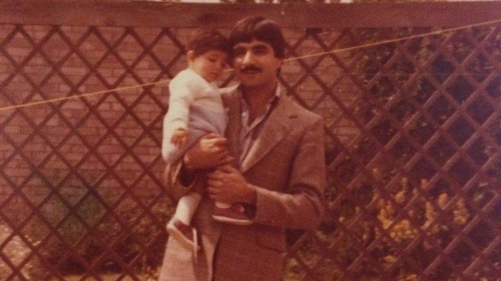 Aisha Zia and her father