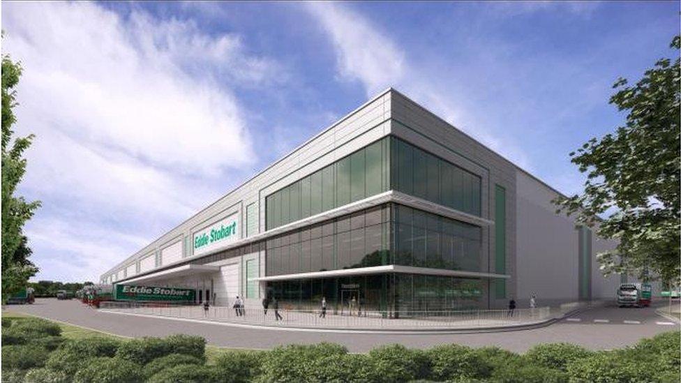 How the new Eddie Stobart warehouse facility could look