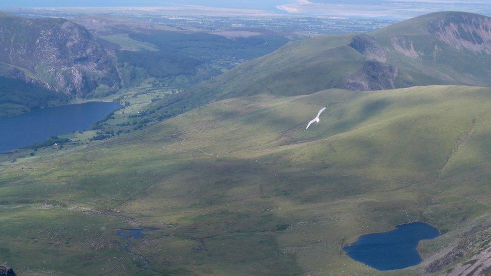 Rachel Ashworth, from Cardiff, took this picture of the landscape on the day she travelled to the summit of Snowdon