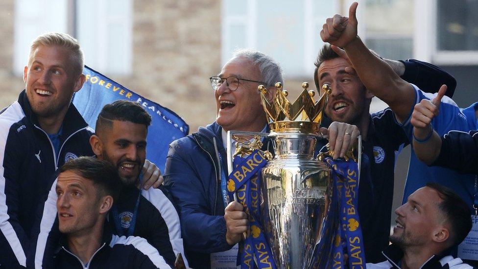 LCFC parade bus