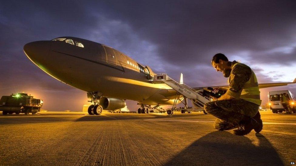 RAF Voyager plane