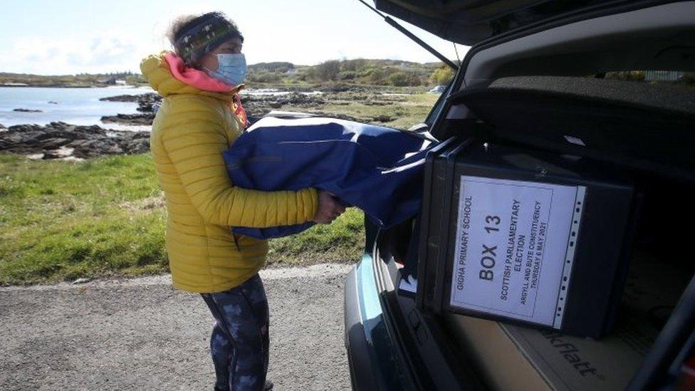 Ballot box delivery