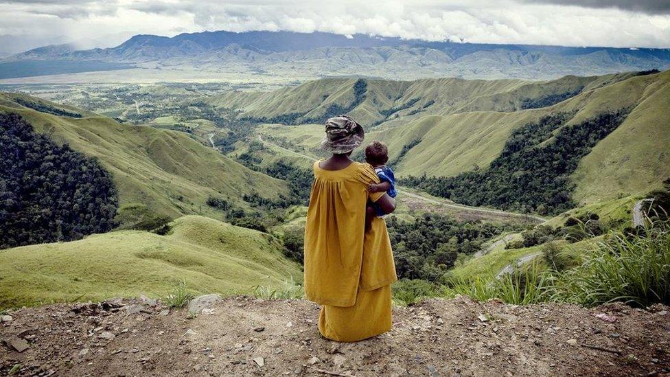 Woman in Papua New Guinea