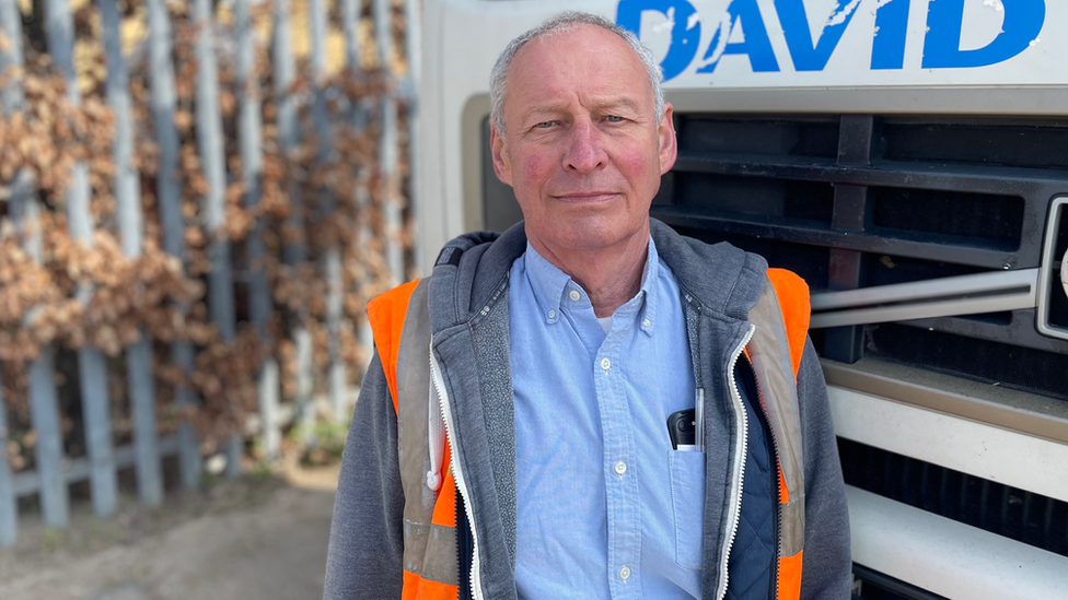 David Brown owner of David Brown Skip Hire & Recycling in Harlow