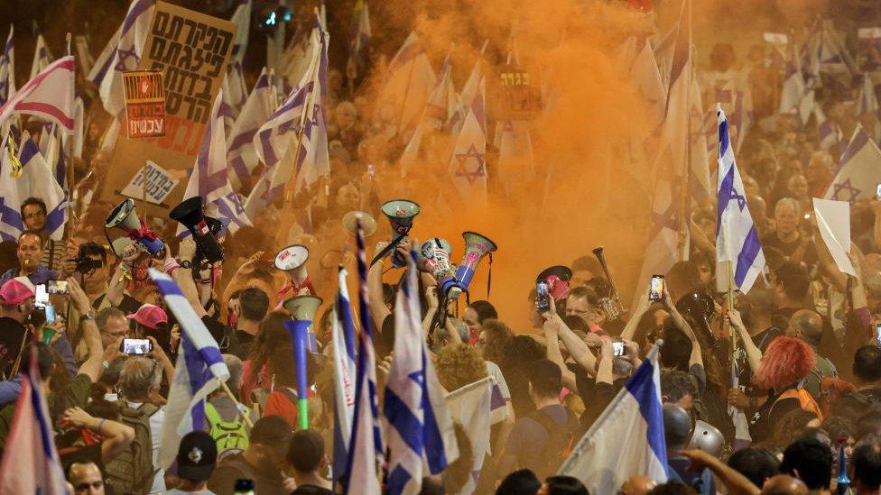 A protest in Israel