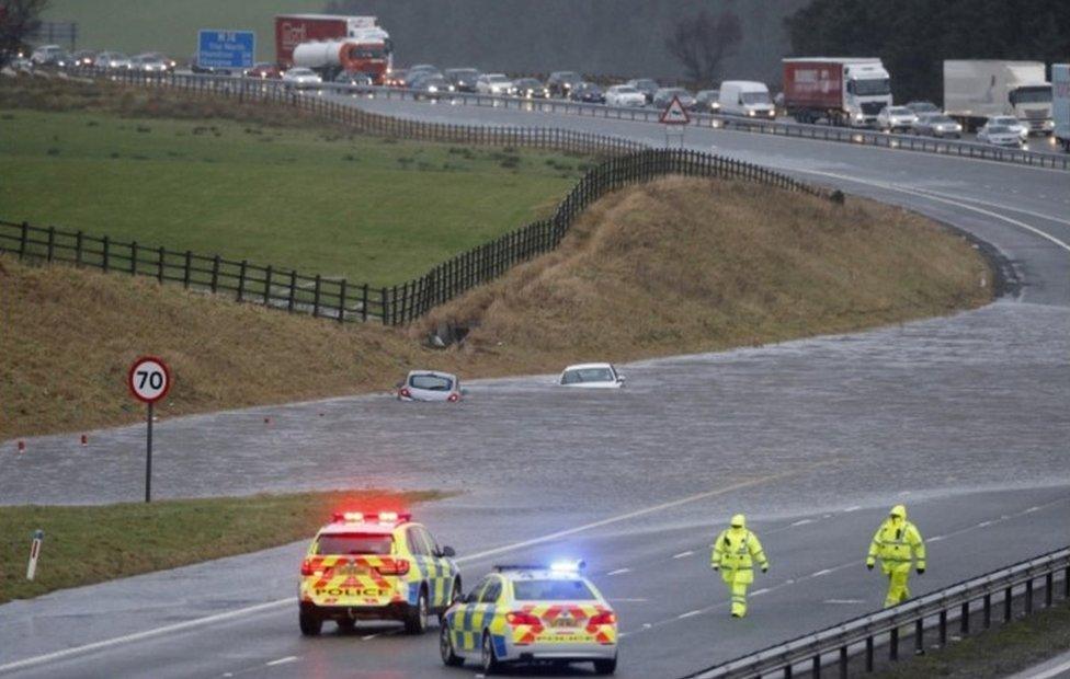 M74 flooding