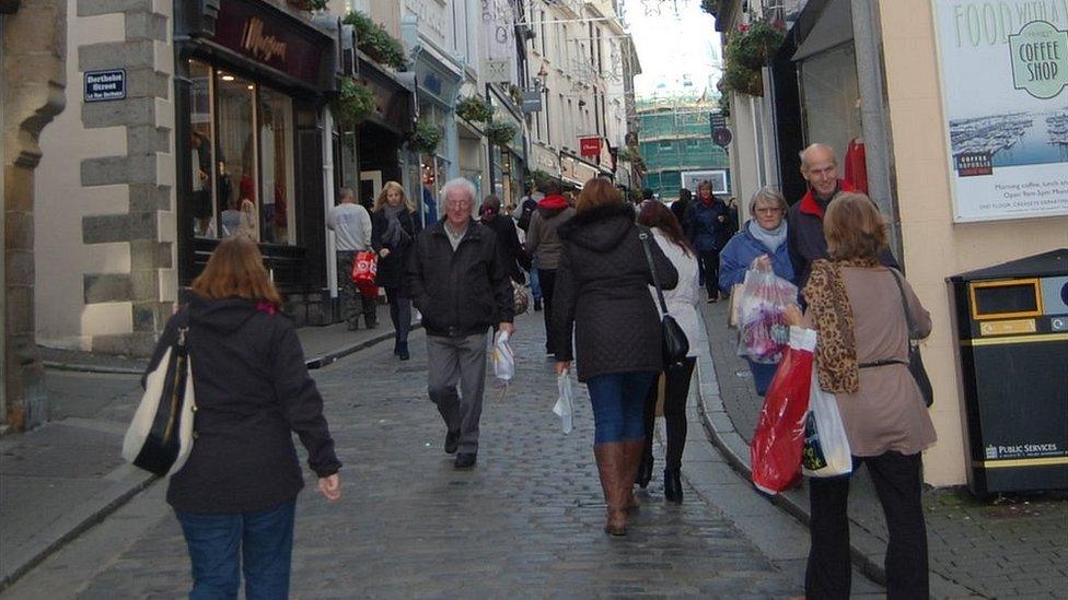 Guernsey's St Peter Port High Street