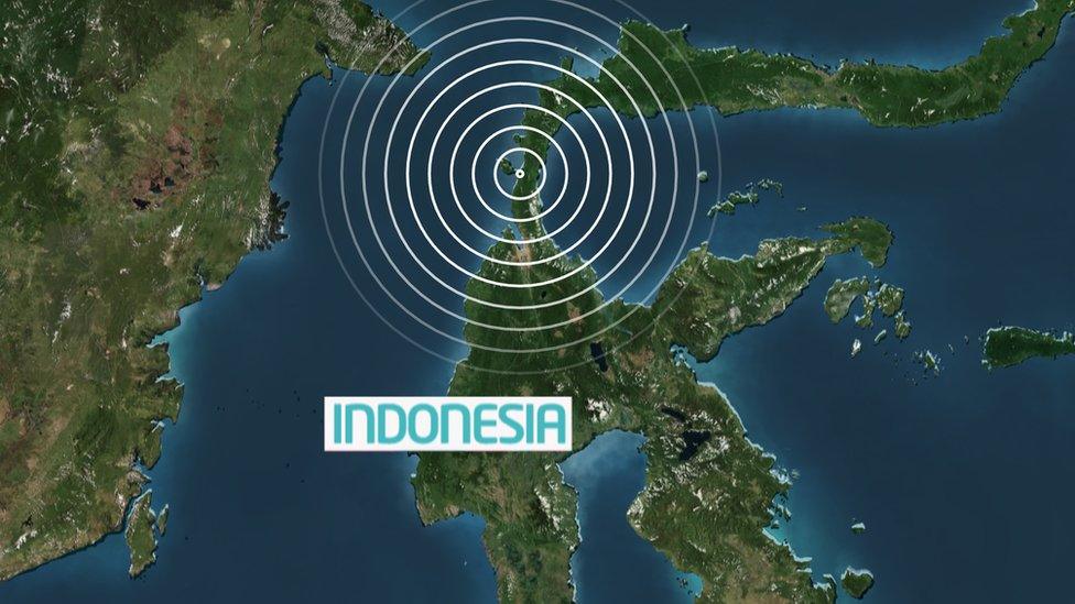 This map shows the centre of Friday's earthquake