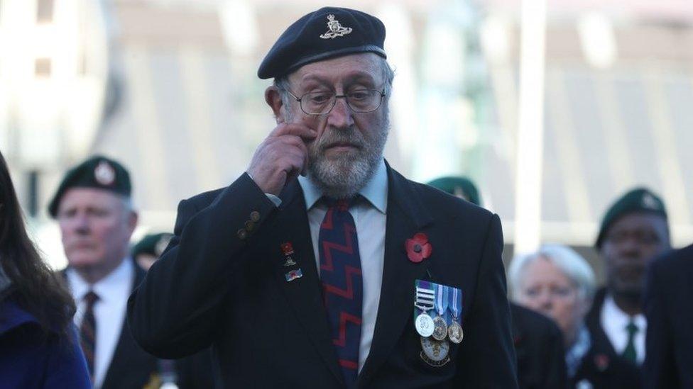 Veteran at Fort William service