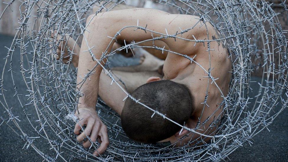 Pyotr Pavlensky, Carcass, 2013