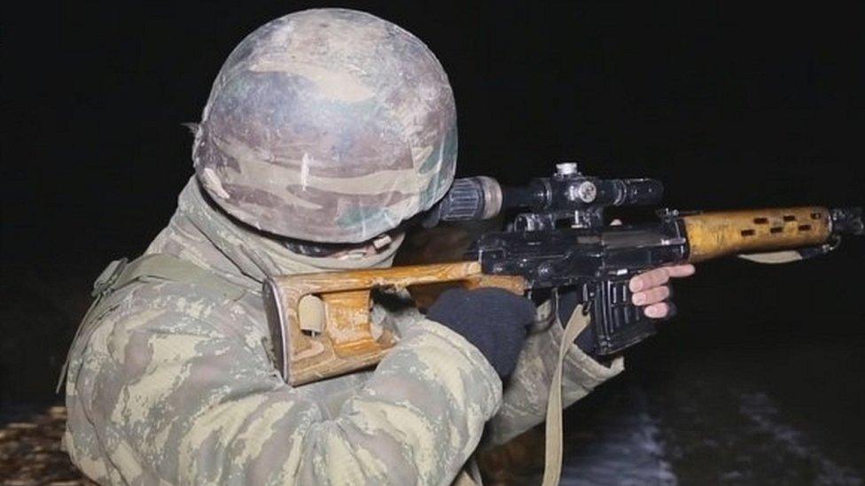 Azerbaijan government-issued image of soldier