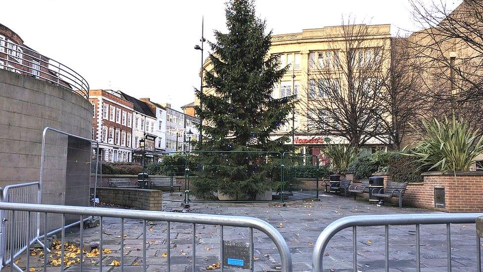 Christmas tree in Market Square