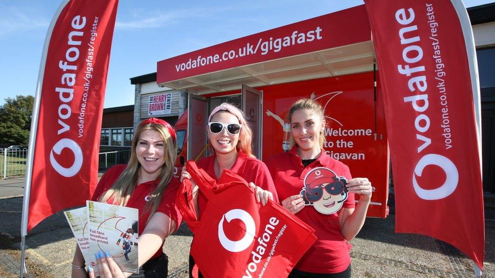 Vodafone staff