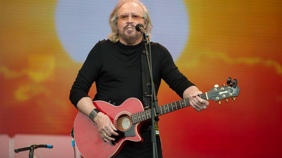 Barry Gibb at Glastonbury