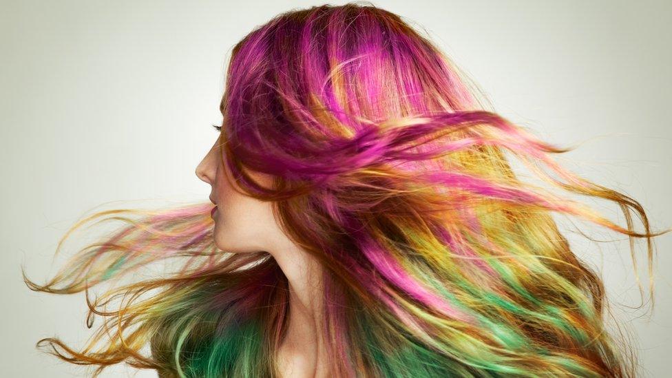 Rainbow hair