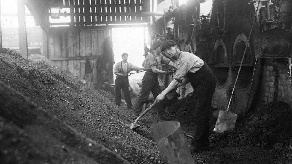 Miners in Wigan in 1912