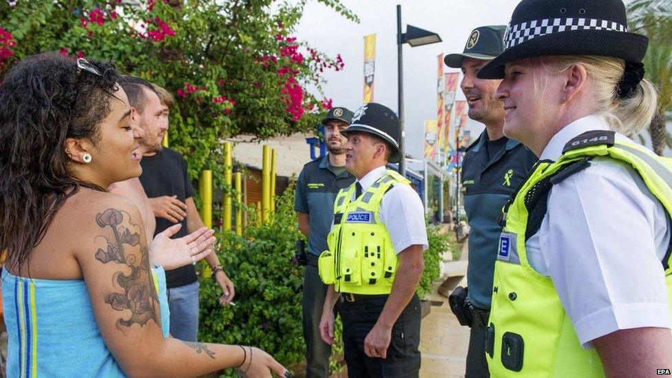 West Midland police offers in Ibiza