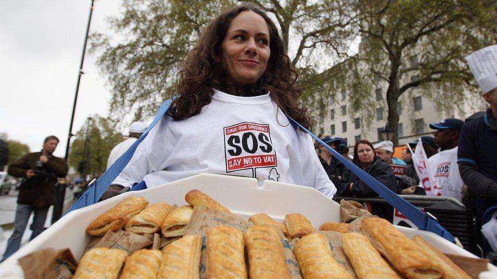 Pasty tax protesters