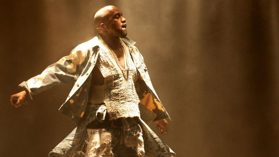 Kanye West on stage