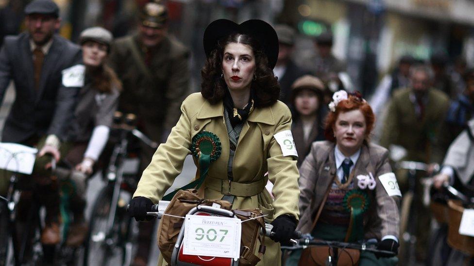 Tweed Run participant