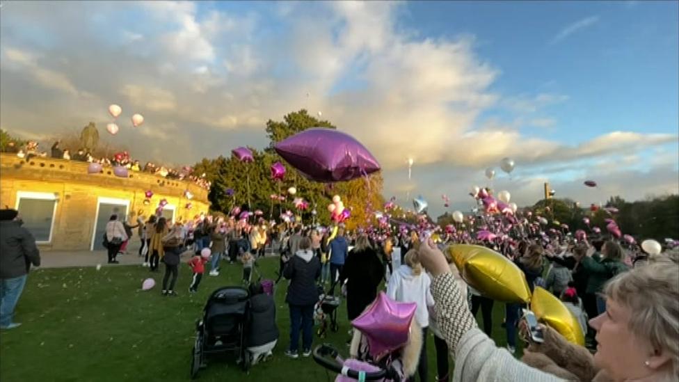 Balloons released