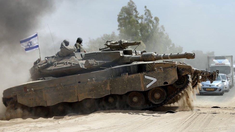 Israeli Merkava tank, 2014