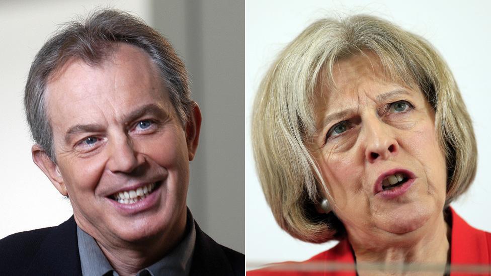 Tony Blair and Theresa May