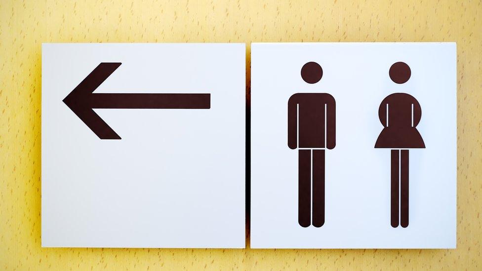 Toilet sign