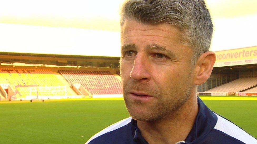 Motherwell manager Stephen Robinson