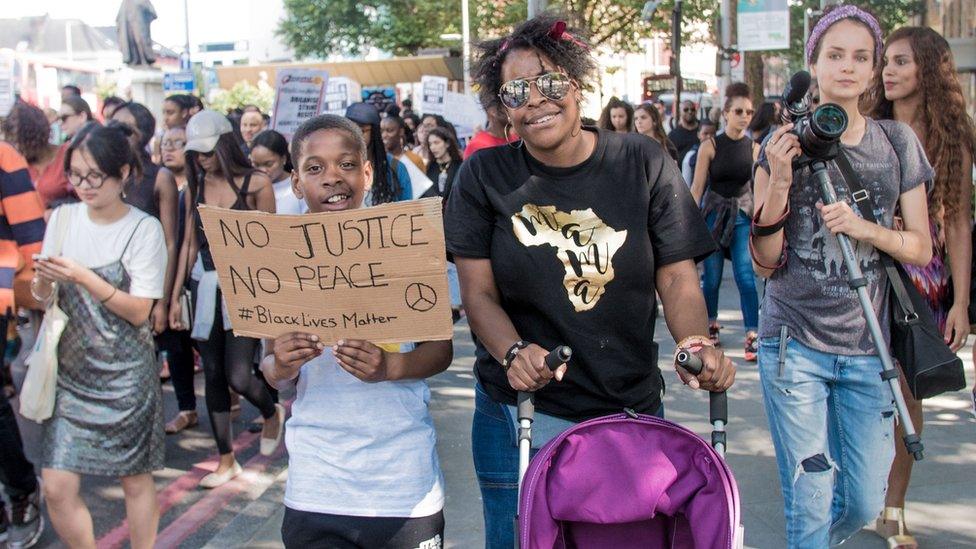 Black Lives matter protesters