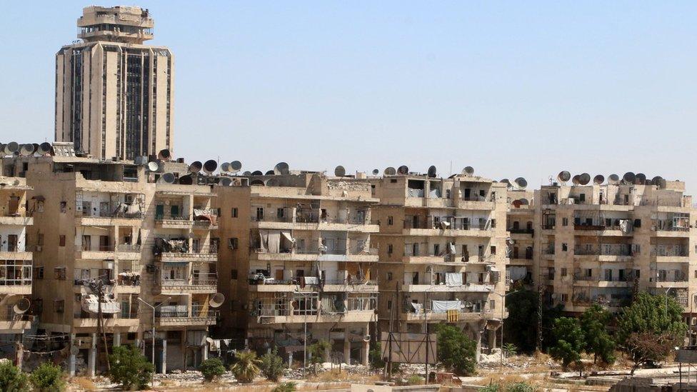 Scene of Aleppo, Syria. 29 July 2016