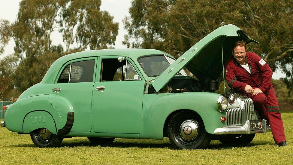 A 1951 FX Holden belonging to the director of Queenscliff music Festival